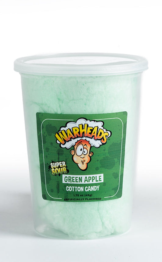 Warheads Cotton Candy Tub  Pixie Candy Shoppe Green apple  