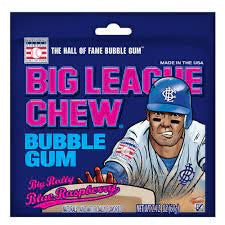 Big League Chew Pouch Retro Pixie Candy Shop blue raspberry  