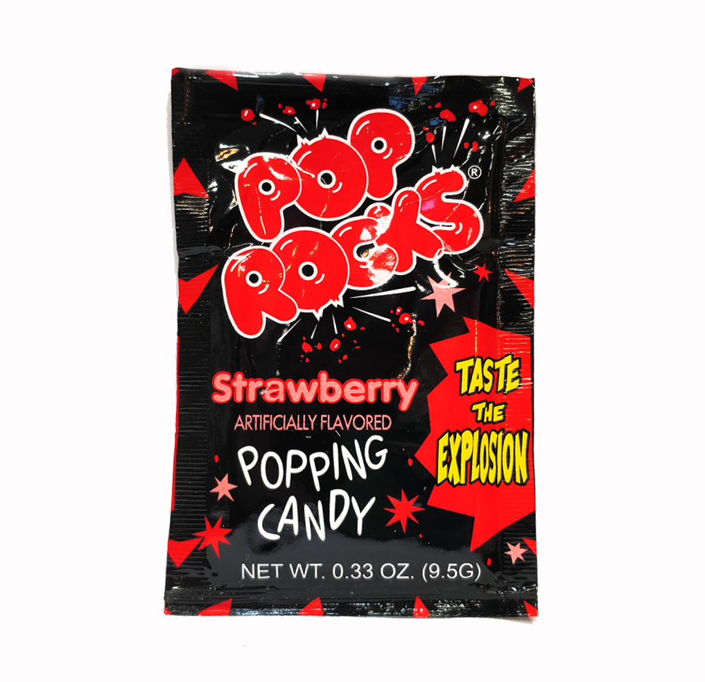 Pop Rocks Packs Retro Pixie Candy Shop strawberry  