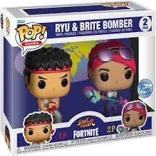 POP! RYU and Brite Bomber Fortnight Street Fighter 2 Pack  Pixie Candy Shoppe   