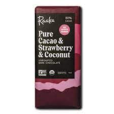 Raaka Cacao & Strawberry & Coconut Bar  Pixie Candy Shoppe   